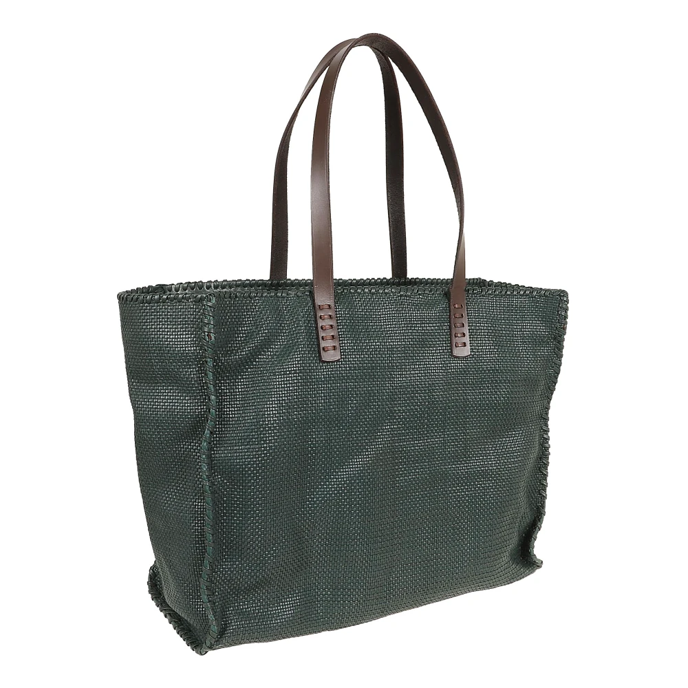 Dragon Diffusion Groene Leren Shopper Tas Green Dames