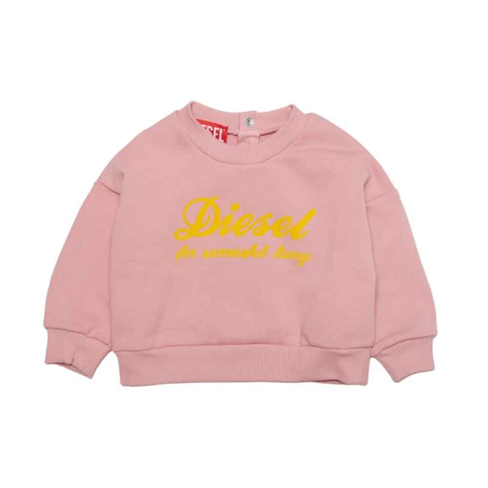 Diesel Logo Sweatshirts voor meisjes Pink Dames