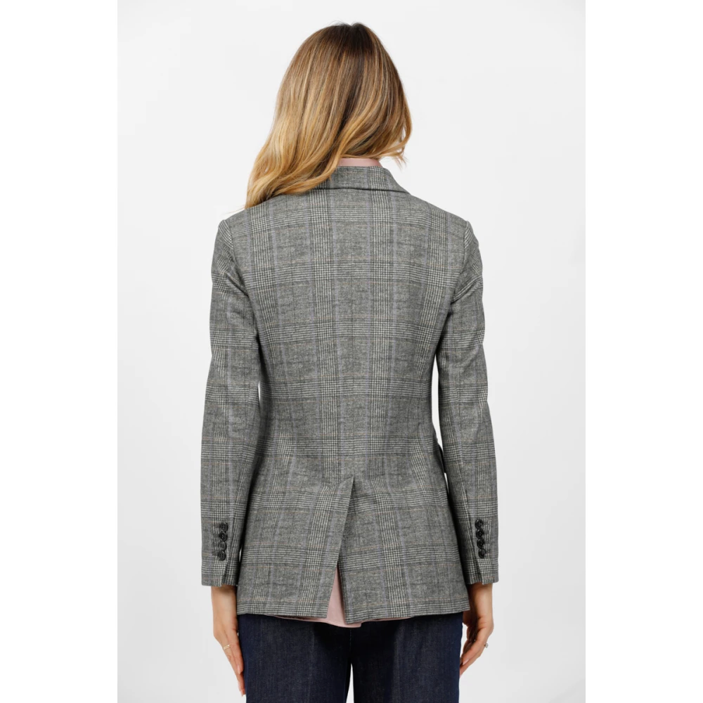 Circolo 1901 Dubbelzijdige fleece jas Gray Dames