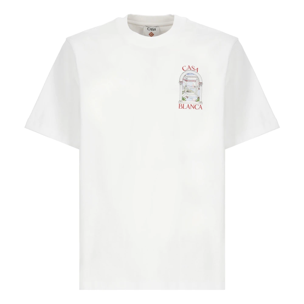 Casablanca Le Passage Wit T-shirt en Polo White Heren