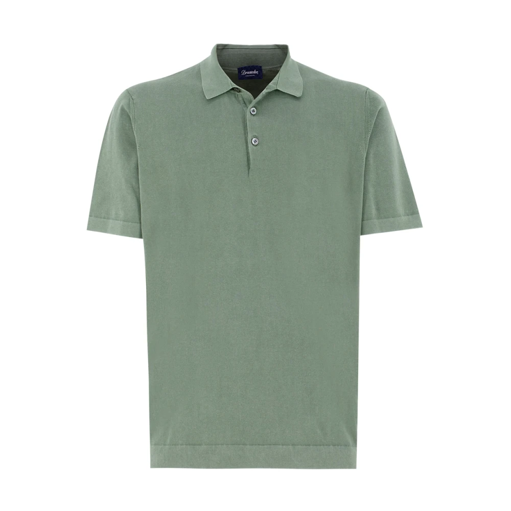 Drumohr Groene Polo Shirt voor Heren Green Heren