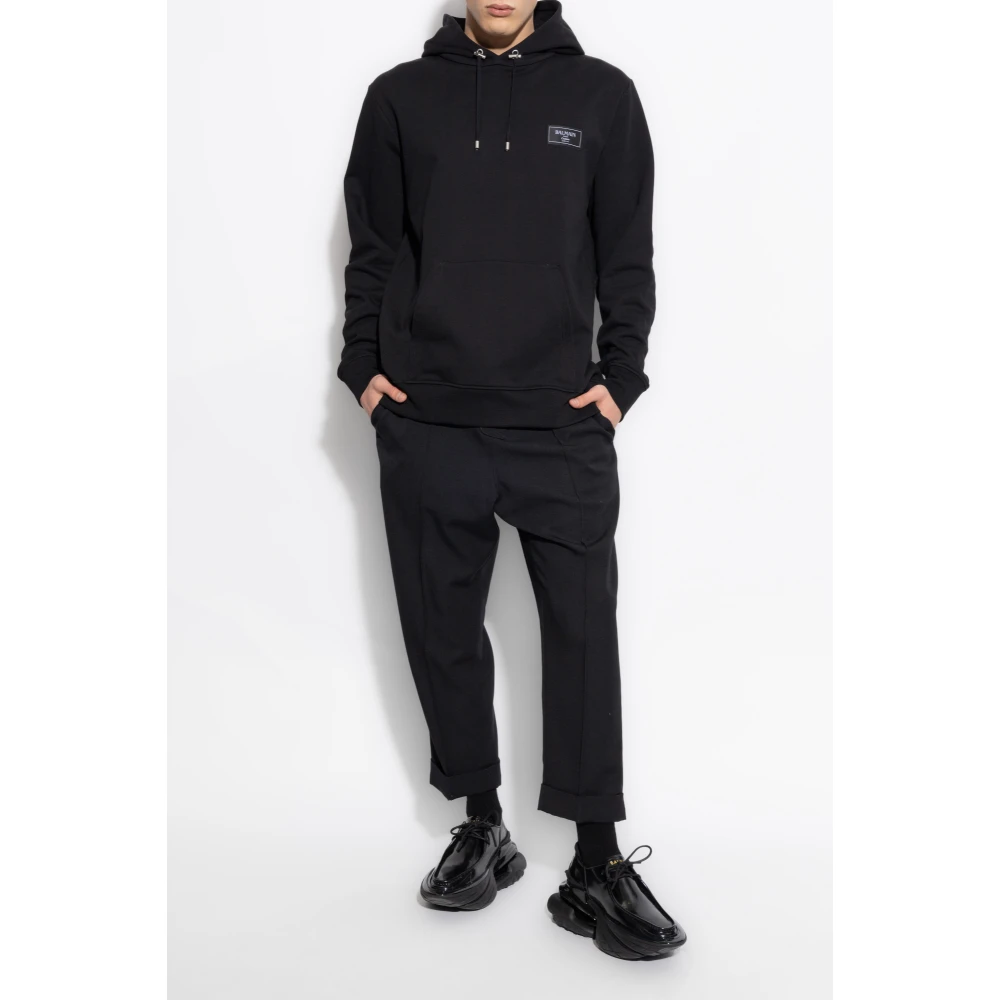 Balmain Hoodie Black Heren