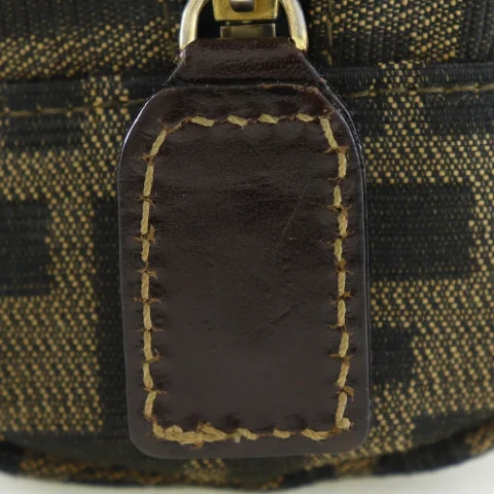 Fendi Vintage Pre-owned Canvas pouches Brown Dames