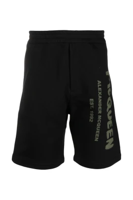 Svarta Shorts med Logotryck