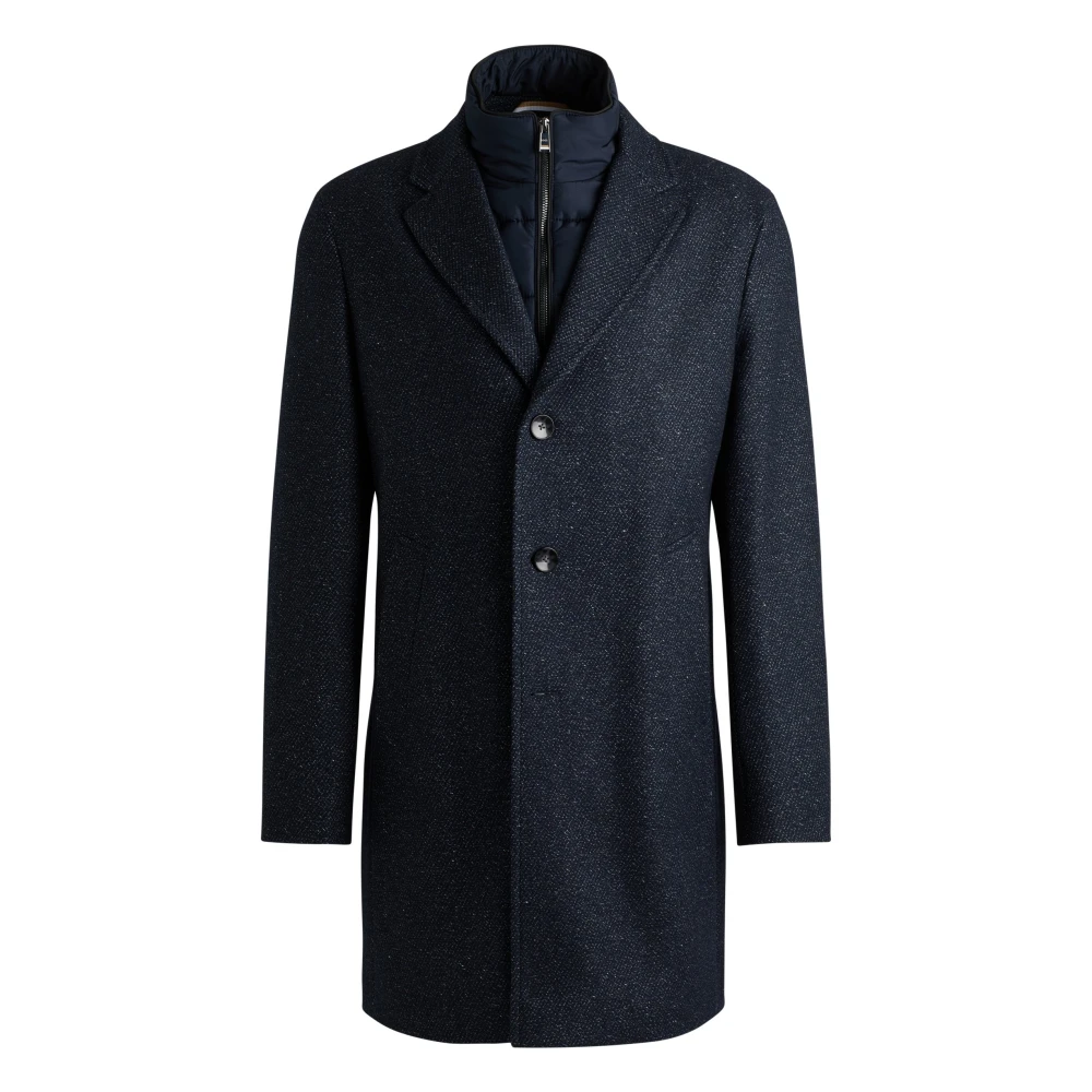 Hugo Boss Stijlvolle Jas voor Mannen Blue Heren