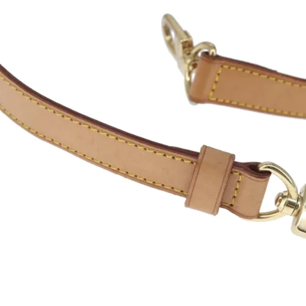 Louis Vuitton Vintage Pre-owned Leather belts Beige Dames