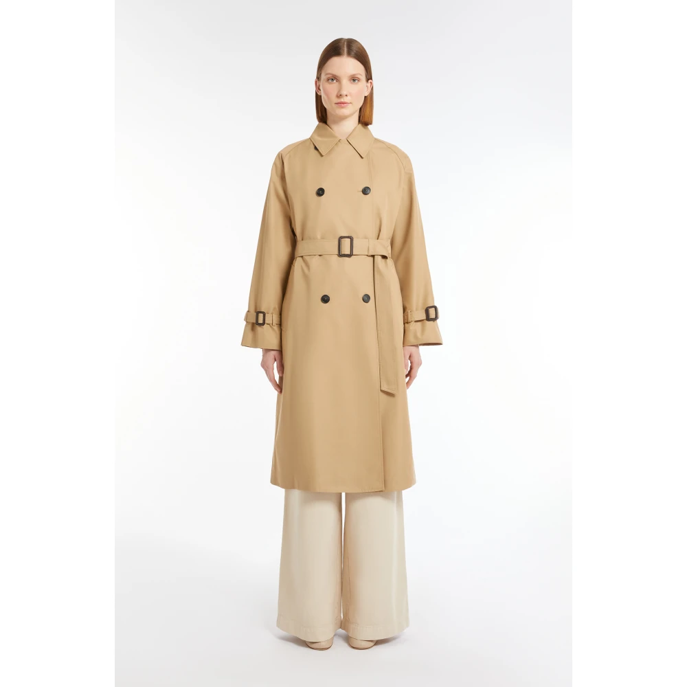 Max Mara Weekend Omkeerbare Midi Trenchcoat Beige Dames
