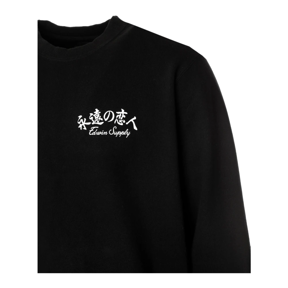 Edwin Liefde Sweatshirt Black Heren