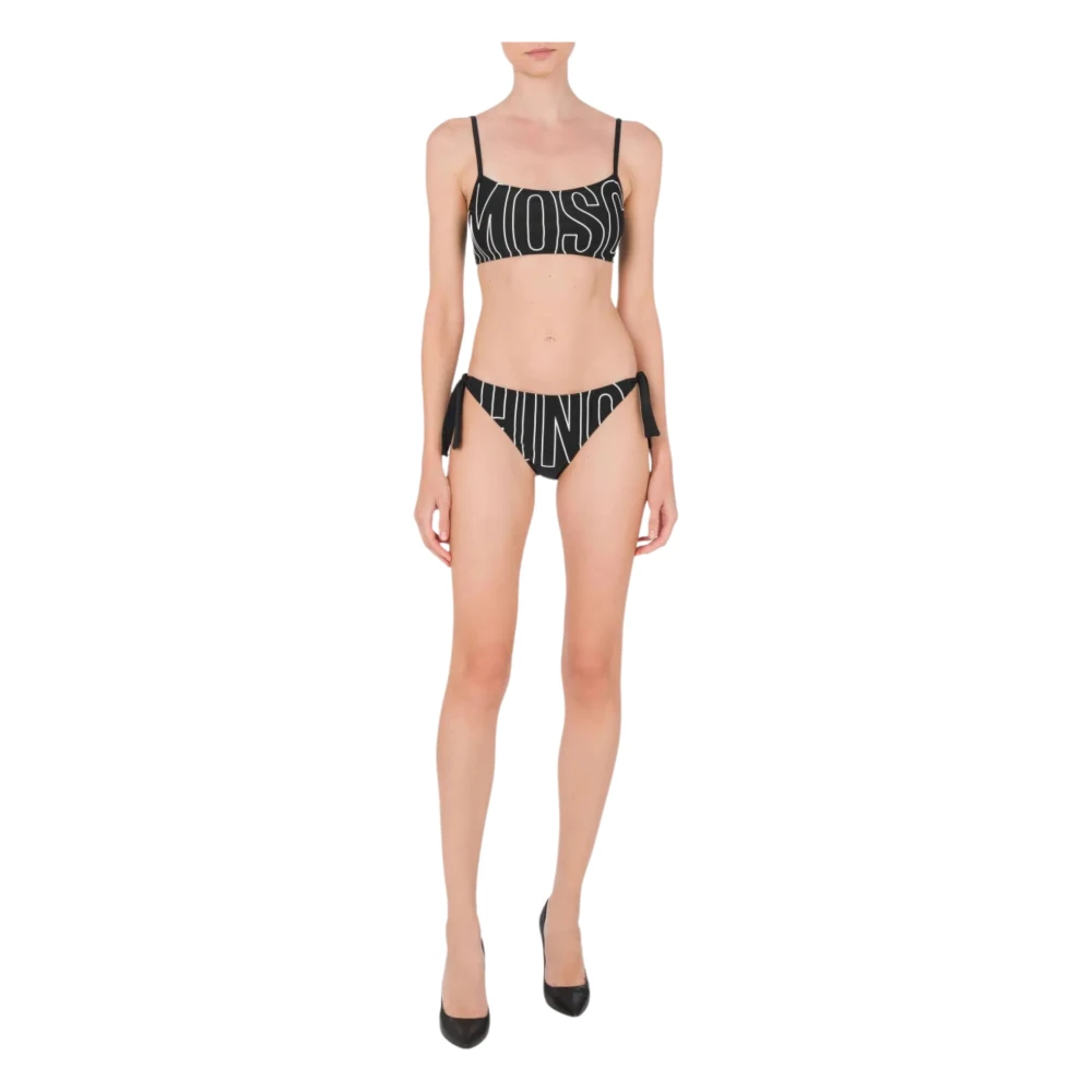 Moschino Zwart zee kleding met logoprint Black Dames