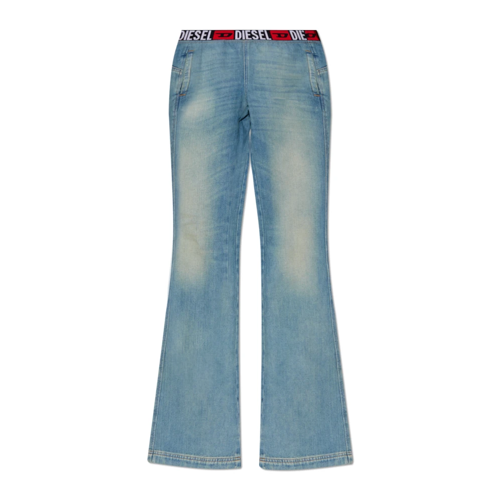 Diesel Jeans met ruwe afwerking D-Eby-S Blue Dames