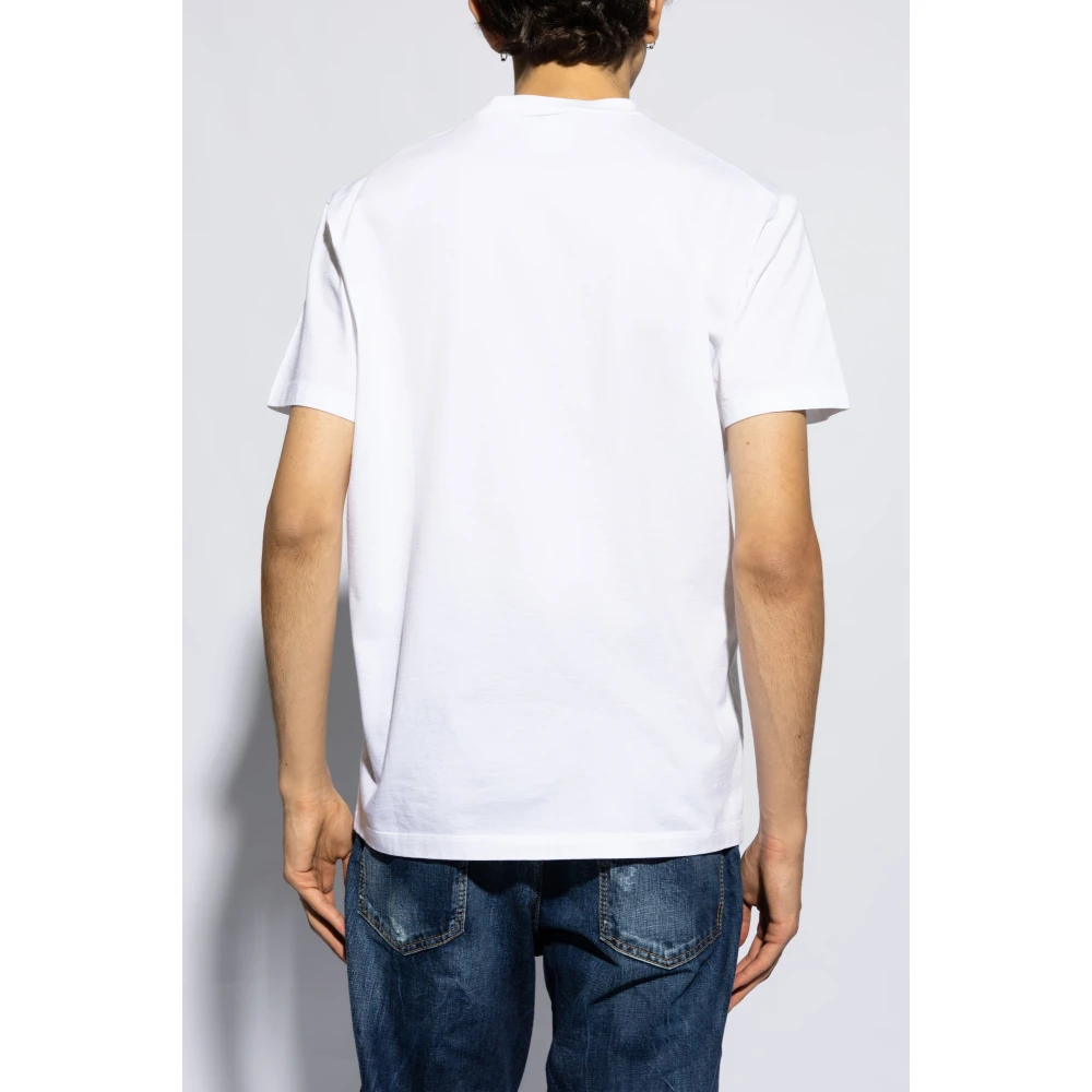 Dsquared2 T-shirt met logo White Heren