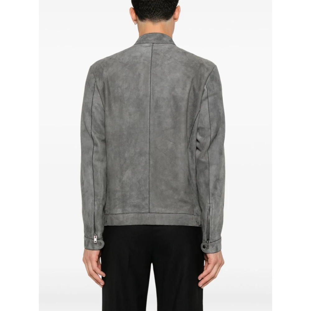 Salvatore Santoro Stijlvolle Jassen Collectie Gray Heren