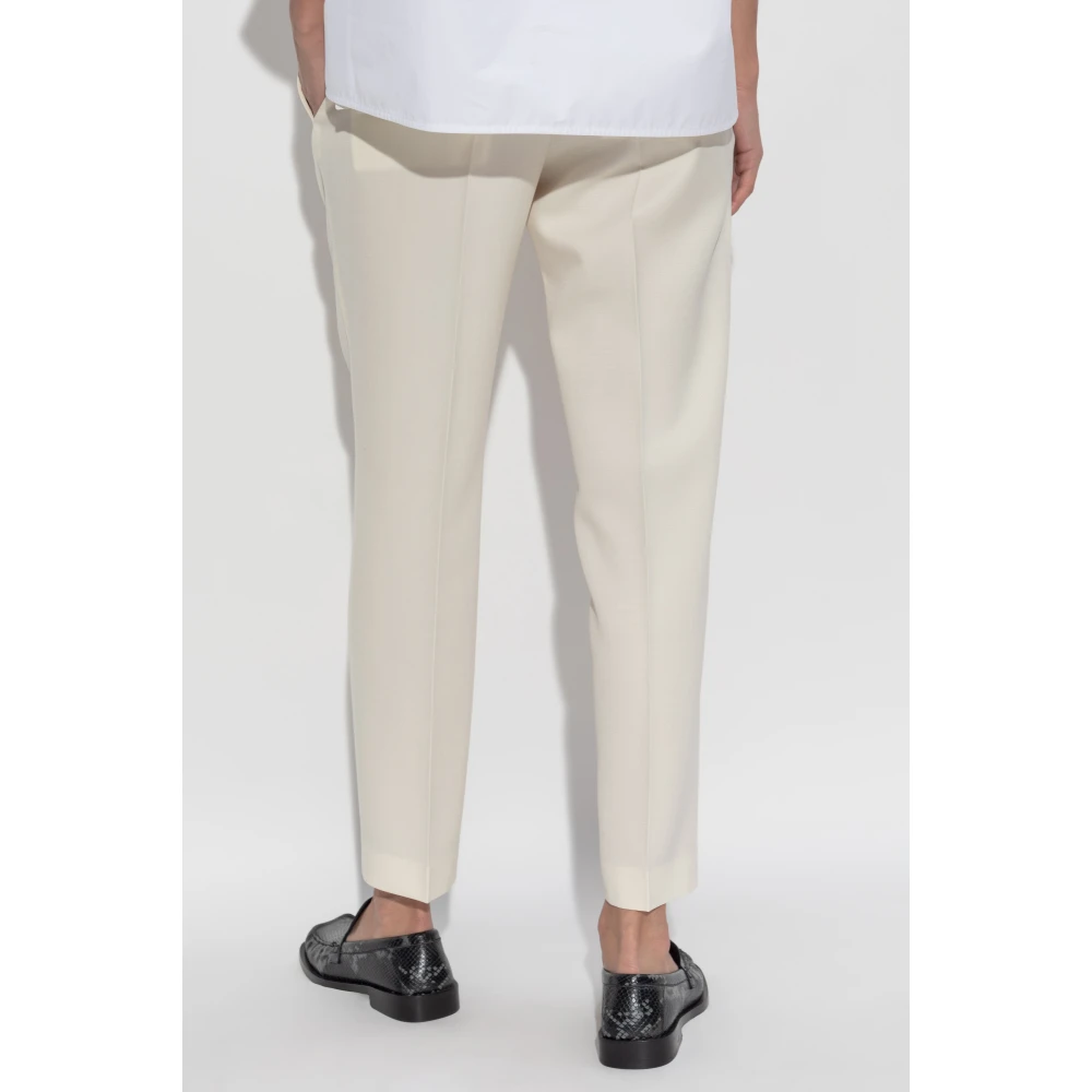 Jil Sander Wollen broek Yellow Dames