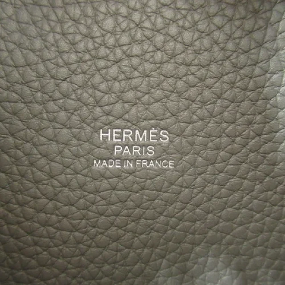Hermès Vintage Pre-owned Leather totes Gray Dames