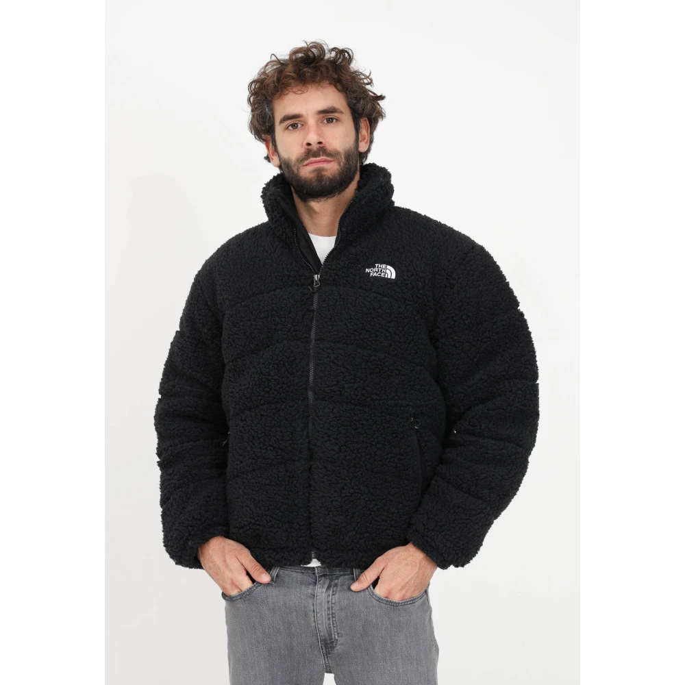 The North Face Teddy Stoffen Jas met Iconisch Logo Black Heren