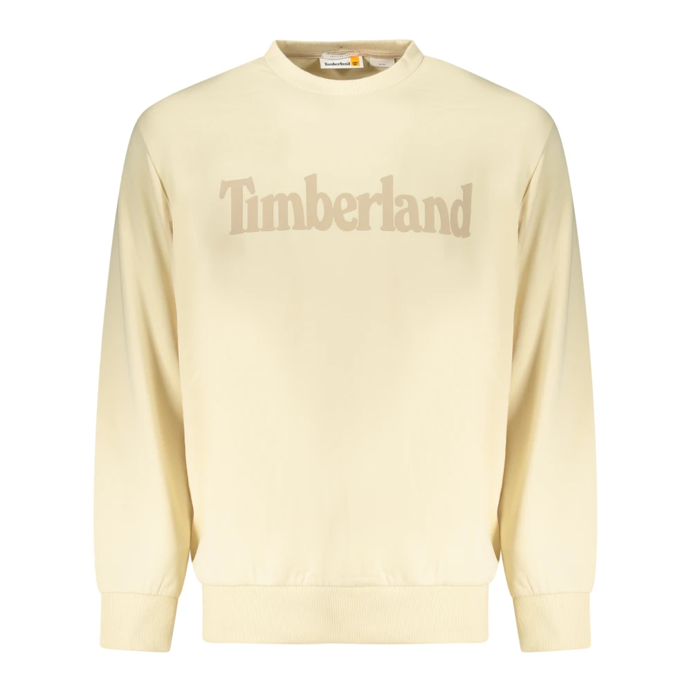 Timberland Men's Beige Sweatshirts, M, Long-Sleeved Sweatshirt