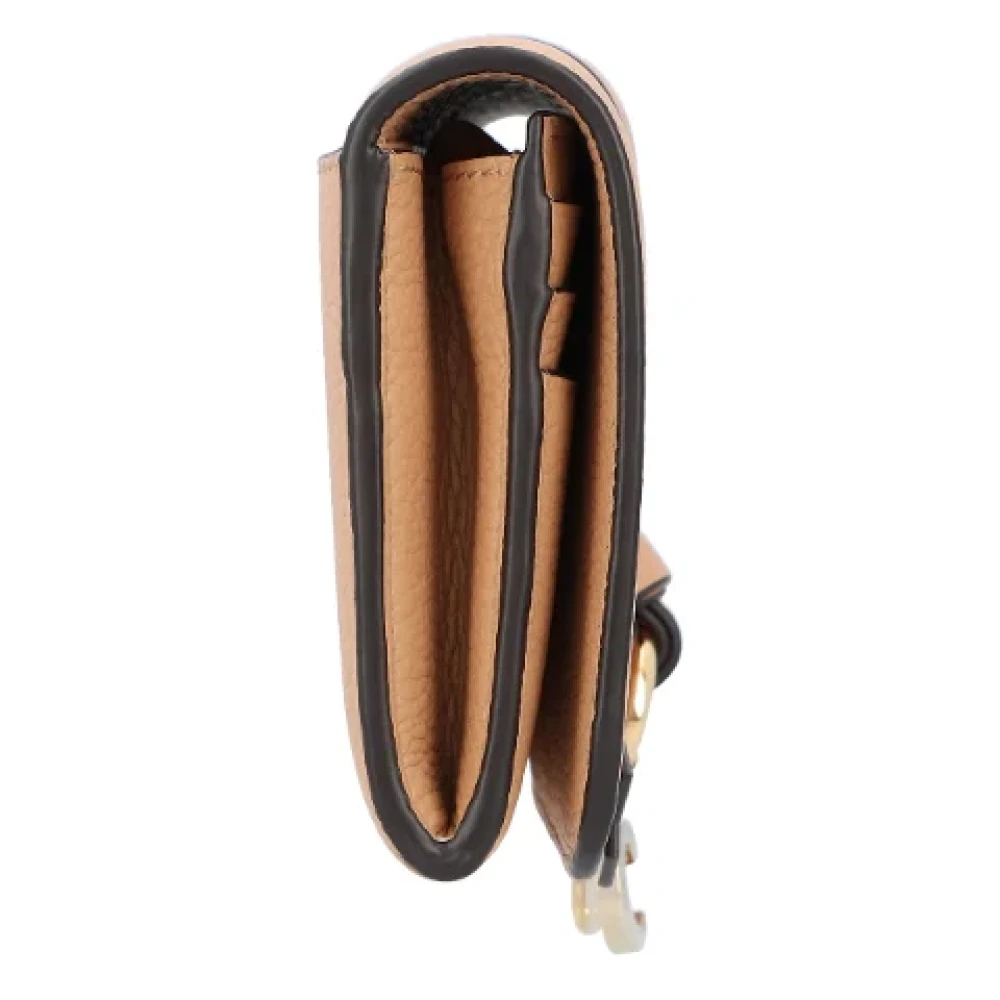 Chloé Leather wallets Beige Dames