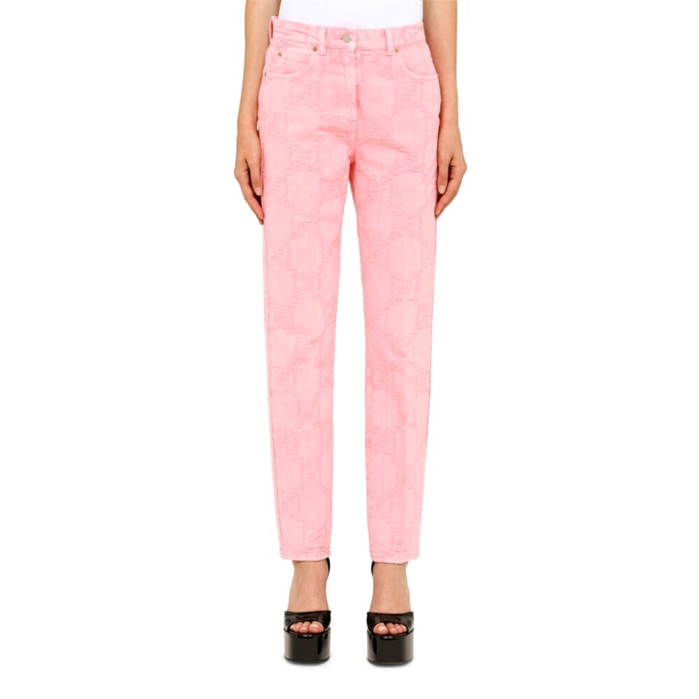 Pink GG Denim California Jeans Gucci Slim Fit Jeans Miinto