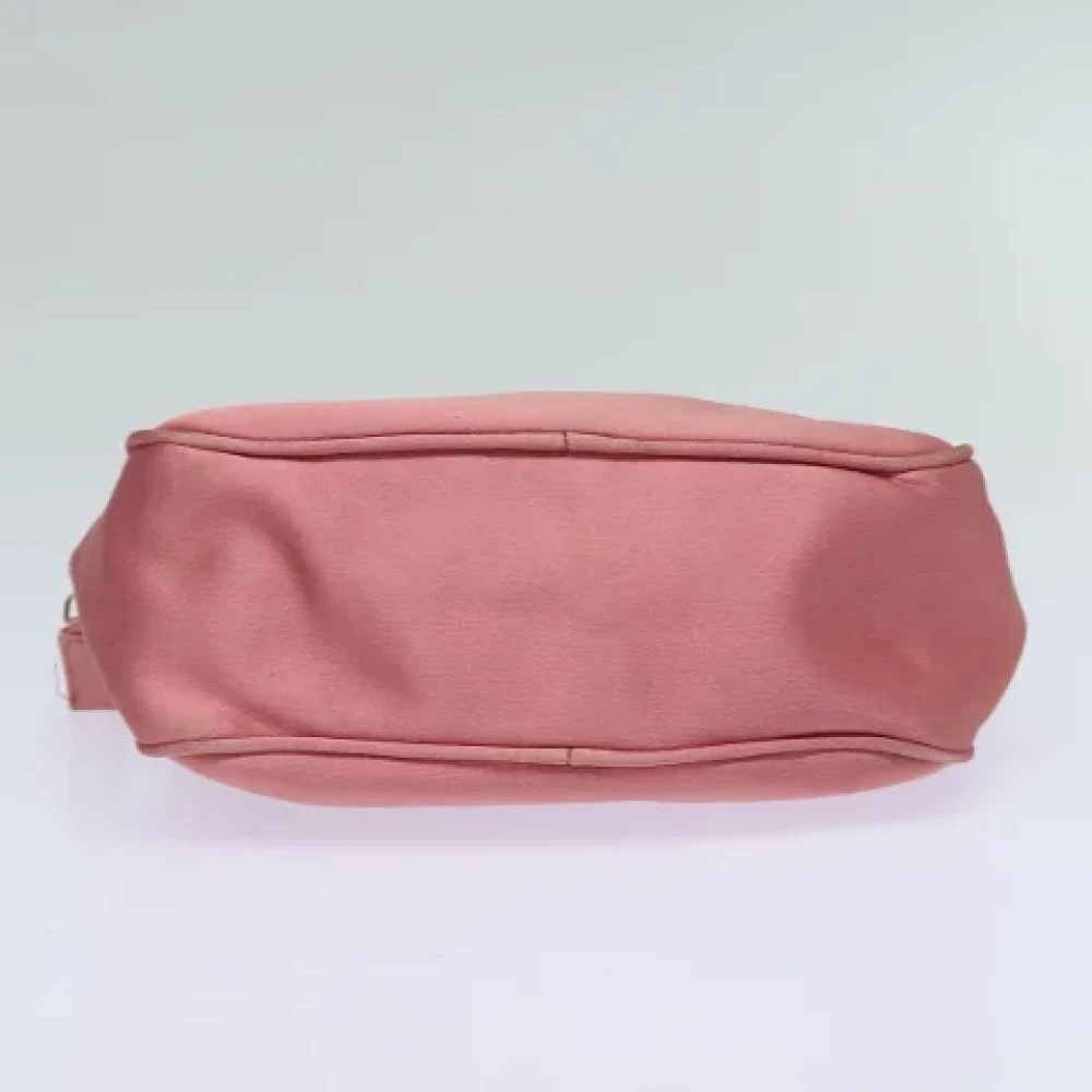 Prada Vintage Pre-owned Canvas clutches Pink Dames
