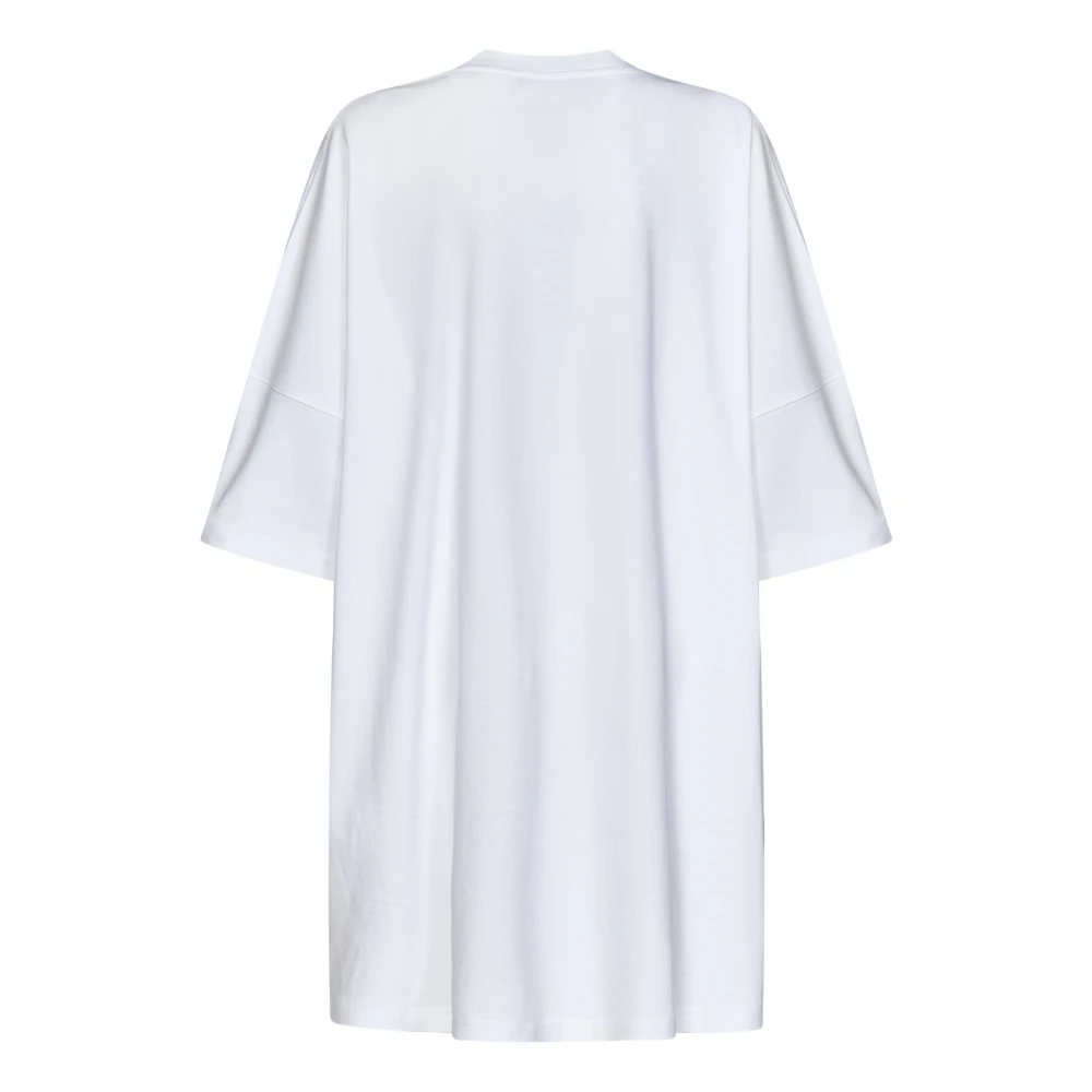 Moschino Witte Love Print T-shirt Jurk White Dames