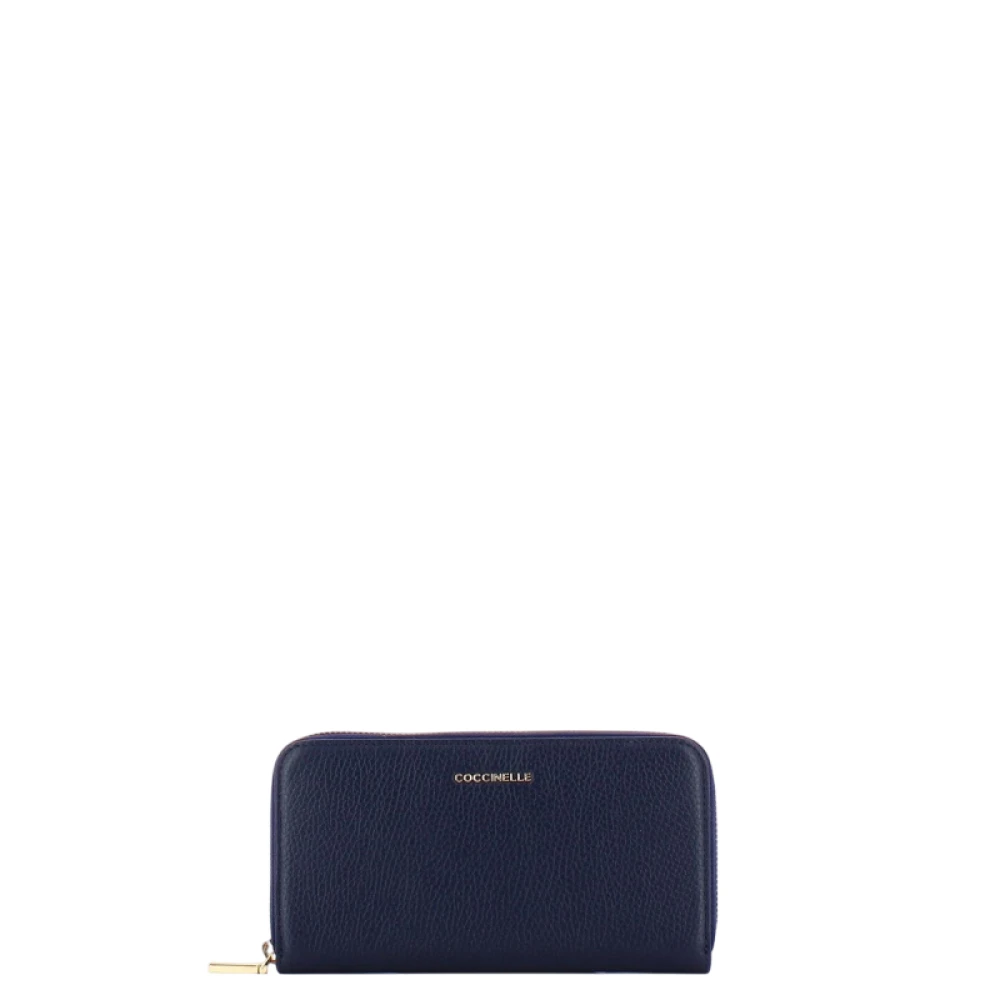 Coccinelle Blue Wallets & Cardholders, Female, One Size, Portafoglio Metallic Soft