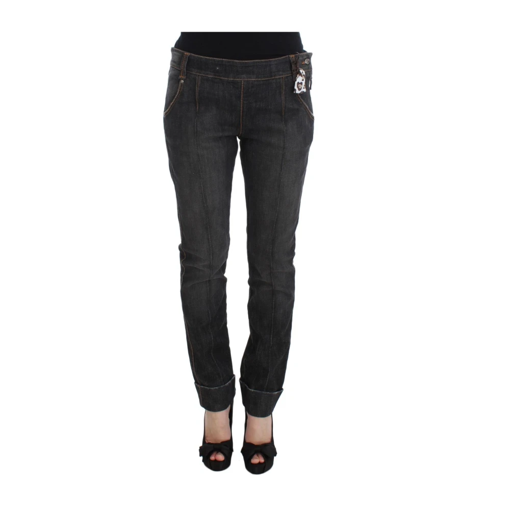 Ermanno Scervino Women's Gray Slim Fit Denim Jeans