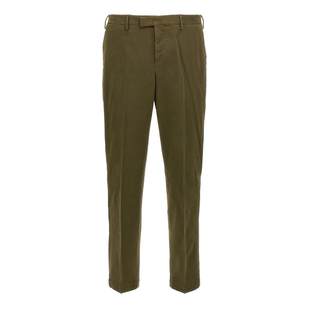 Pt Torino Men's Green Chinos, 2XL, Master Trousers