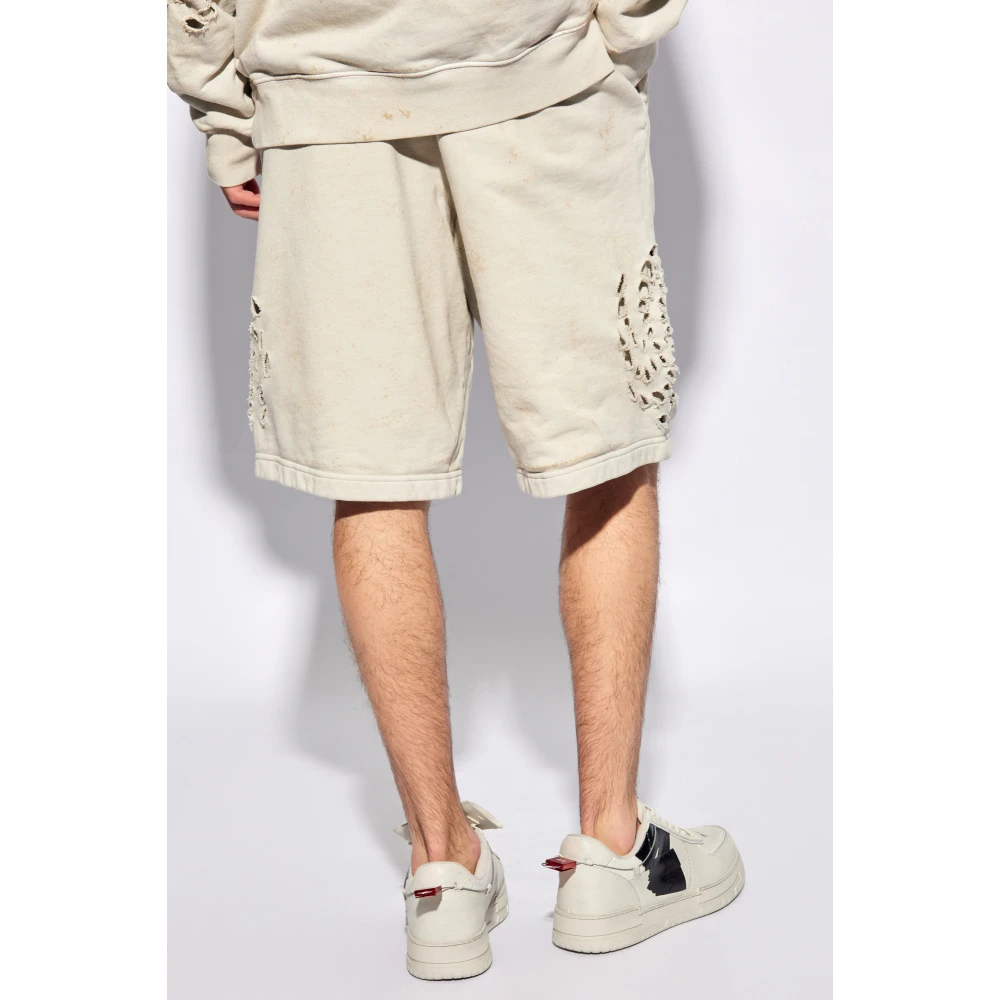 44 Label Group Shorts met uitsparingen Gray Heren
