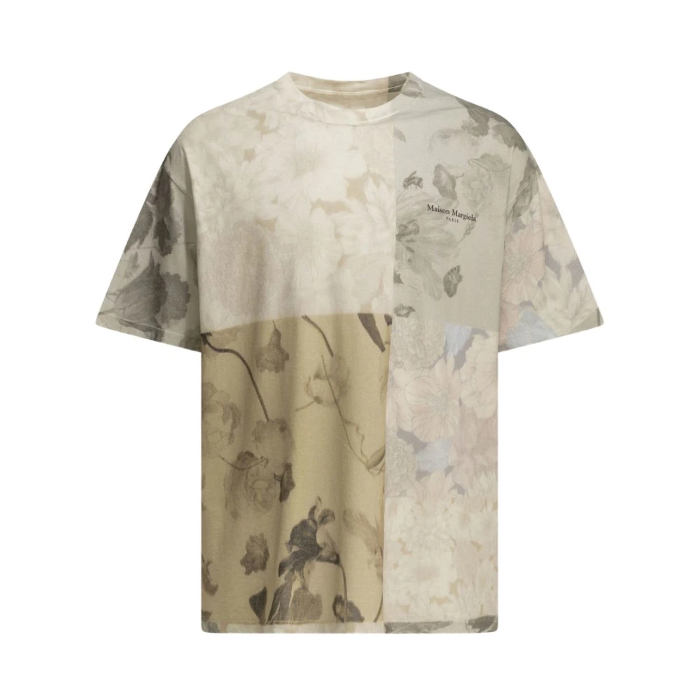 Maison Margiela Mannelijk Beige Tops Heren, S, T-Shirts En Polo's