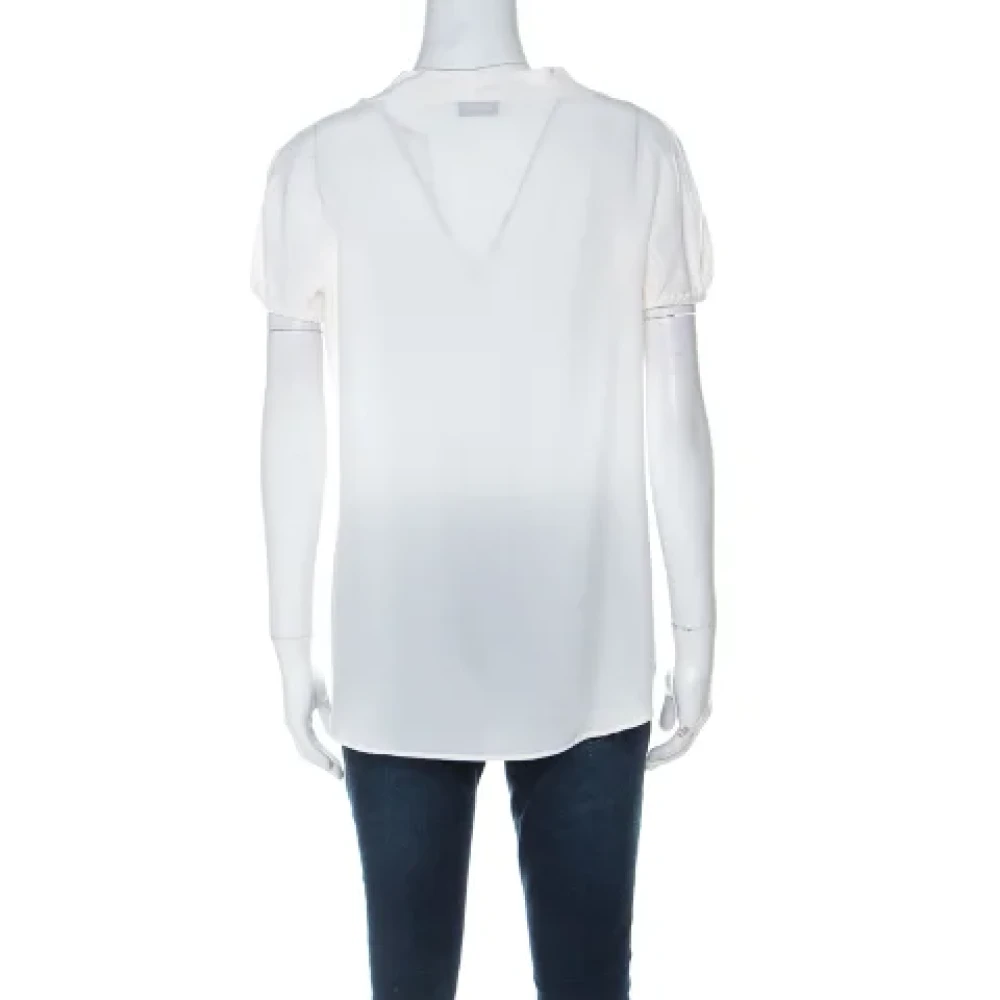 Moschino Pre-Owned Pre-owned Silk tops White Dames