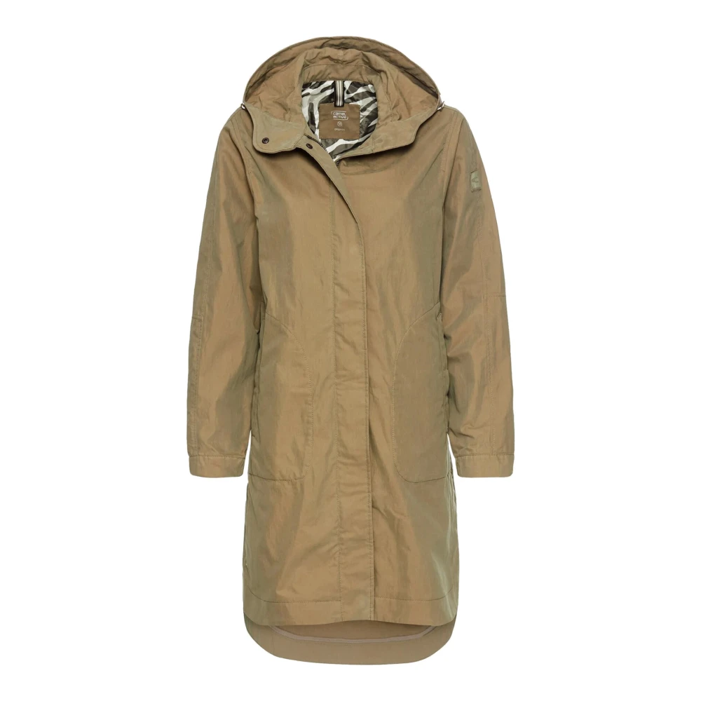 Camel active Groene Parka Jas met Capuchon Green Dames