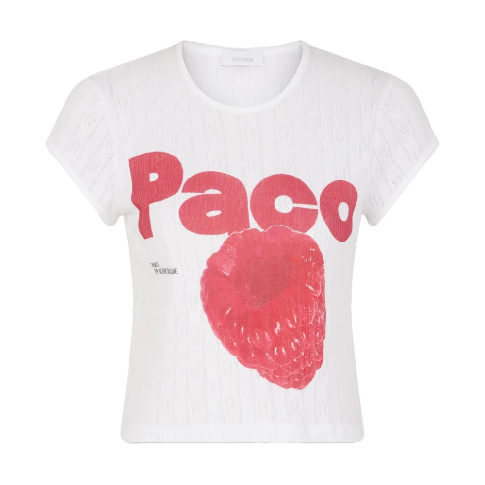Paco Rabanne Wit T-shirt en Polo Set White Dames