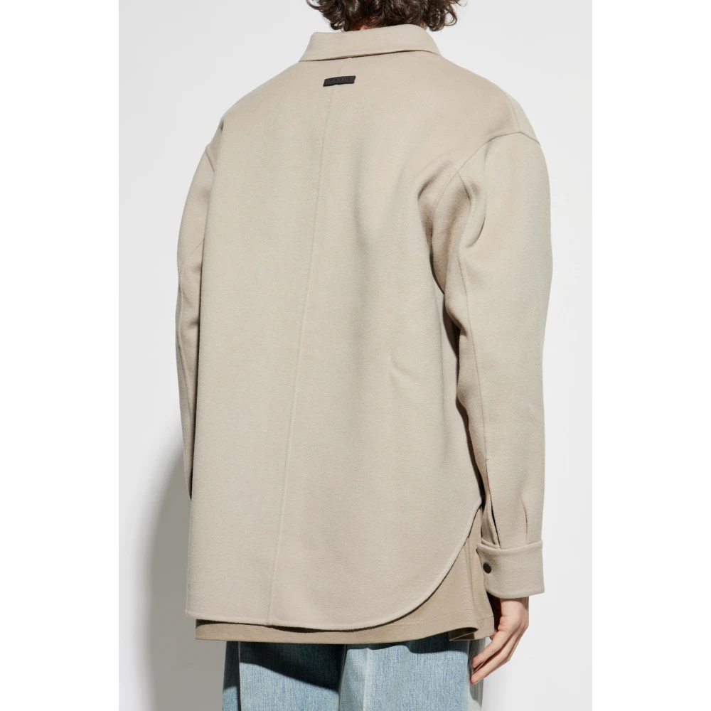 Fear Of God Wollen jas Beige Heren