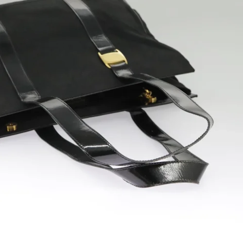 Salvatore Ferragamo Pre-owned Canvas totes Black Dames