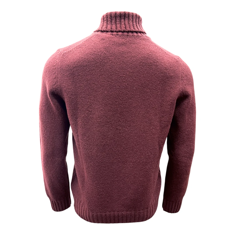 Gran Sasso Boucle Turtleneck Trui Red Heren