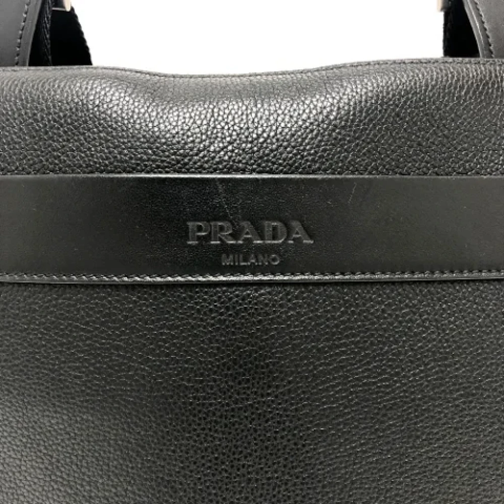 Prada Vintage Pre-owned Leather prada-bags Black Dames