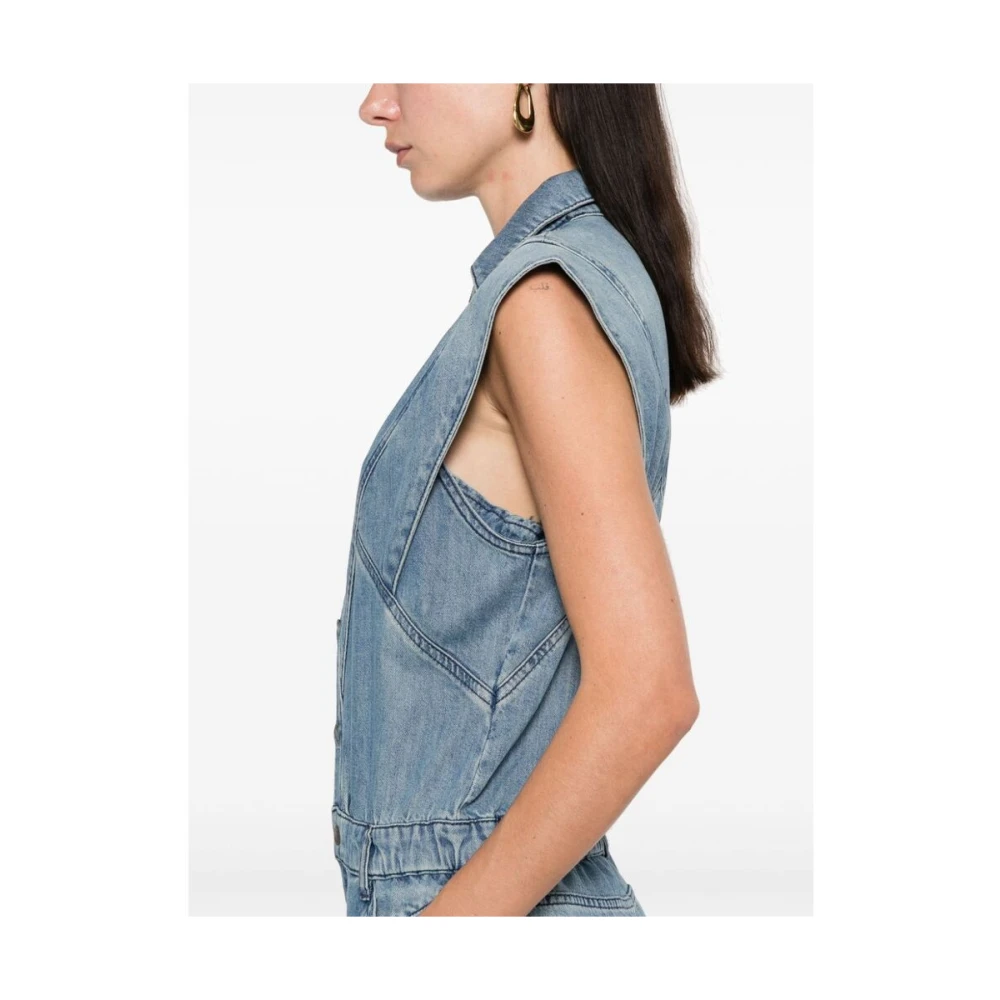 BA&SH Figo Jumpsuit Blue Dames