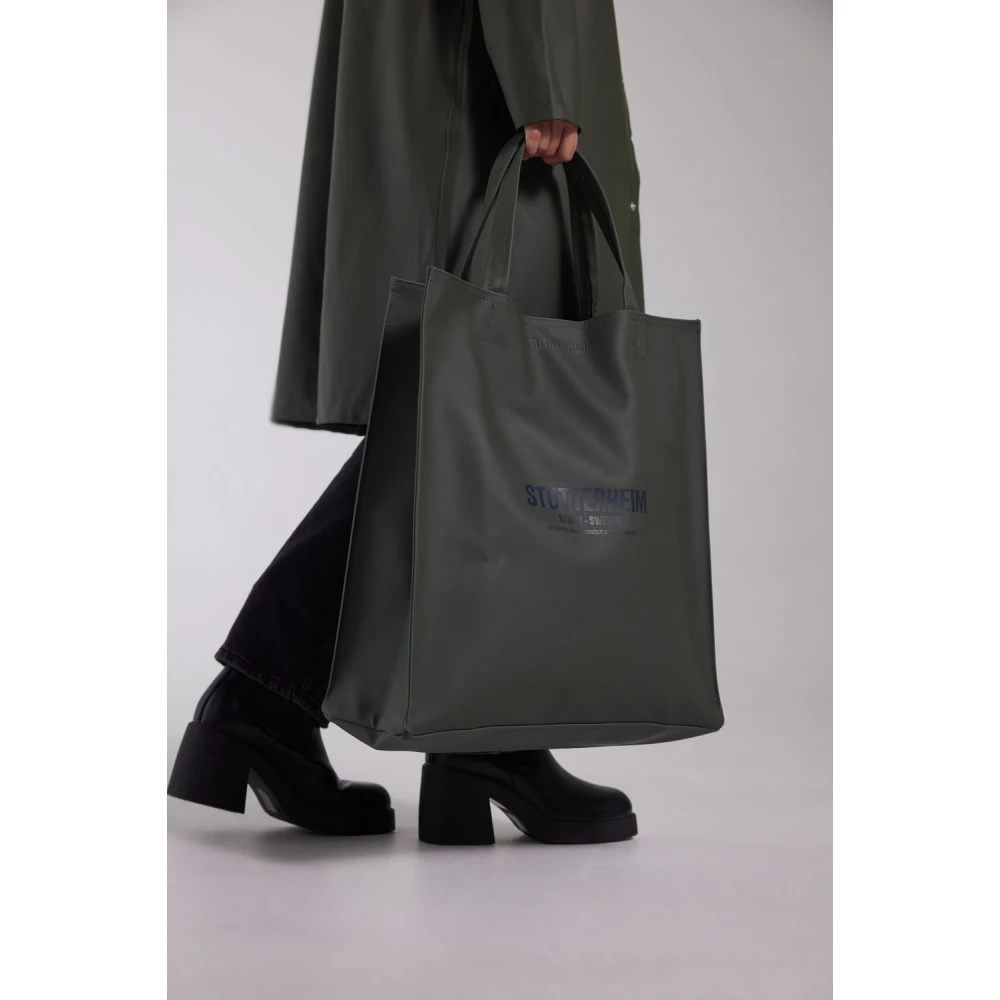Stutterheim Grote Waterdichte Tote Tas Green Dames