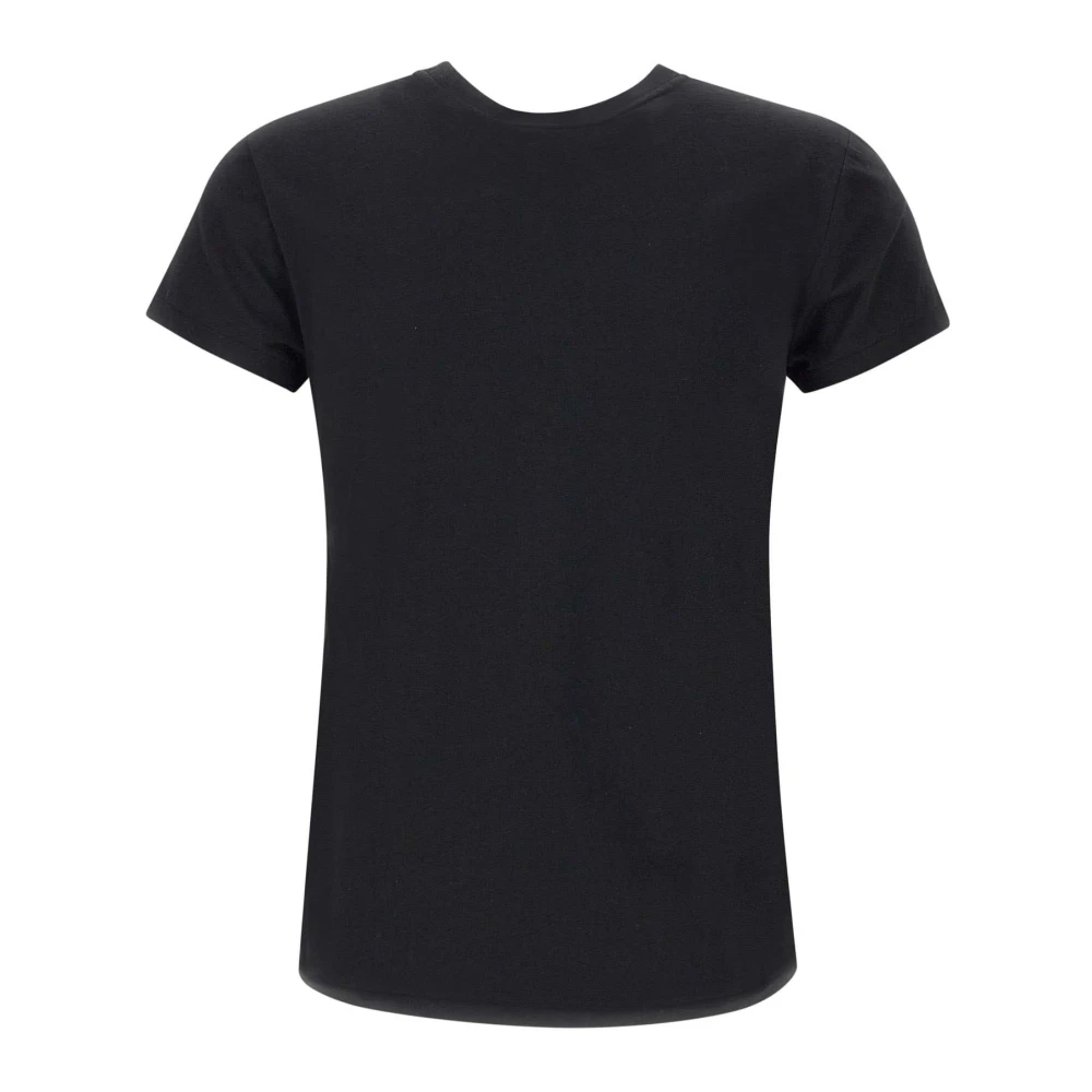 Polo Ralph Lauren Zwarte Katoenen T-shirt met Logo Borduurwerk Black Dames