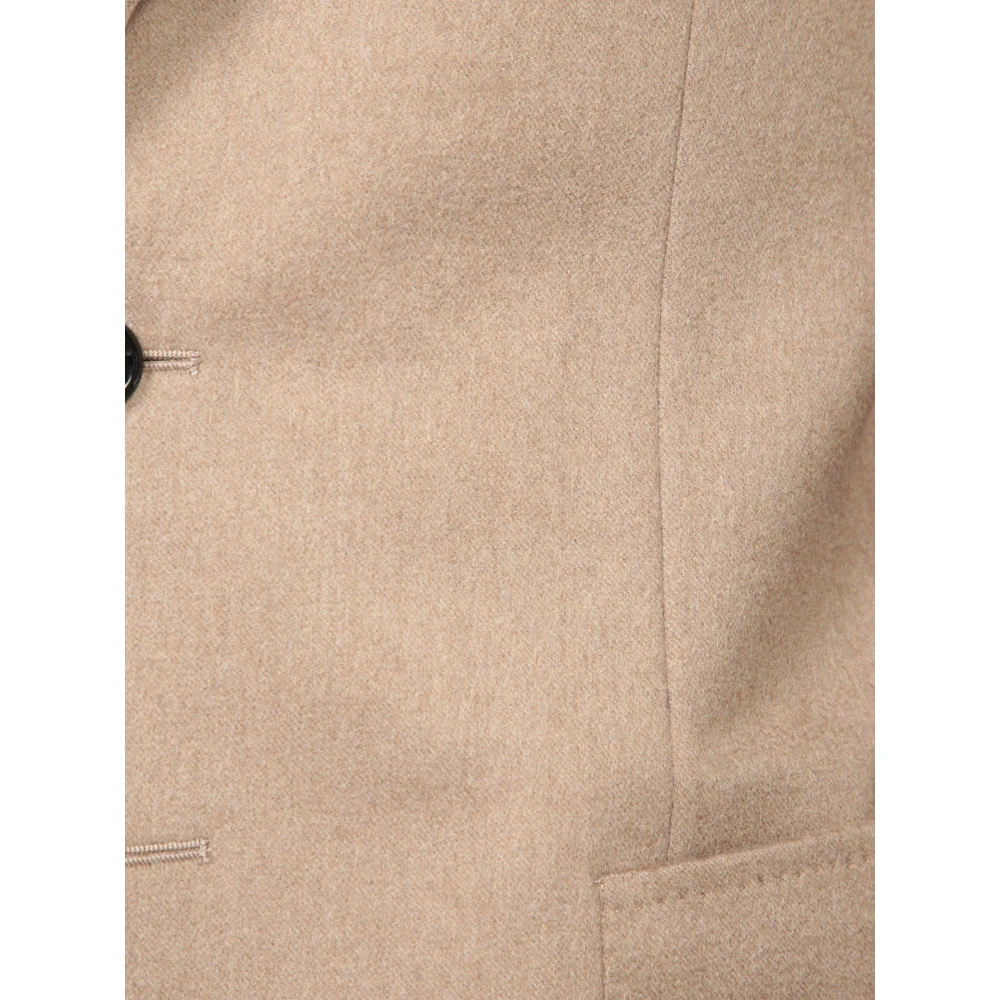 Tagliatore Beige Blazer Klassieke Stijl Jas Beige Heren