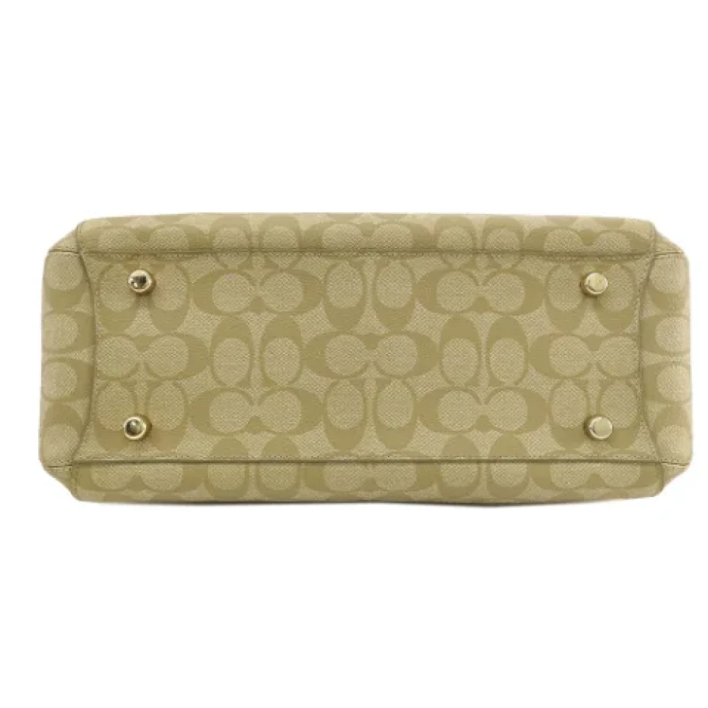 Coach Pre-owned Plastic handbags Beige Dames