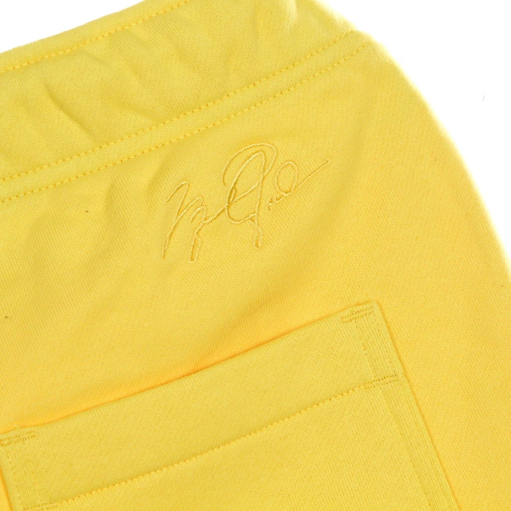 Jordan Essentials Fleece Short Geel Wit Trainingspak Yellow Heren