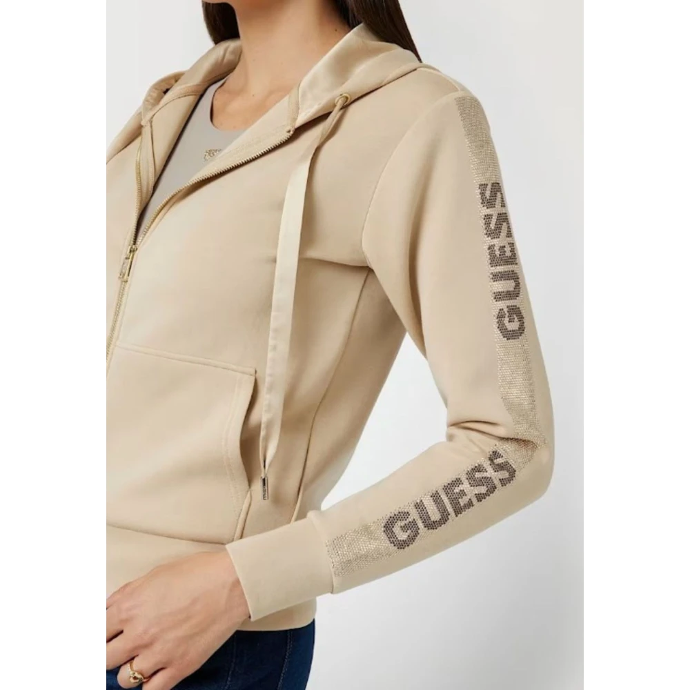 Guess Dames Logo Sweater Beige Dames