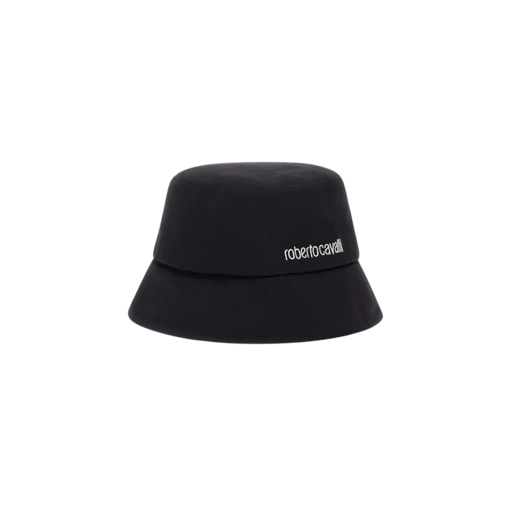 Roberto Cavalli Logo Bucket Hat - Female - Accessories - Black - One Size - Accessories