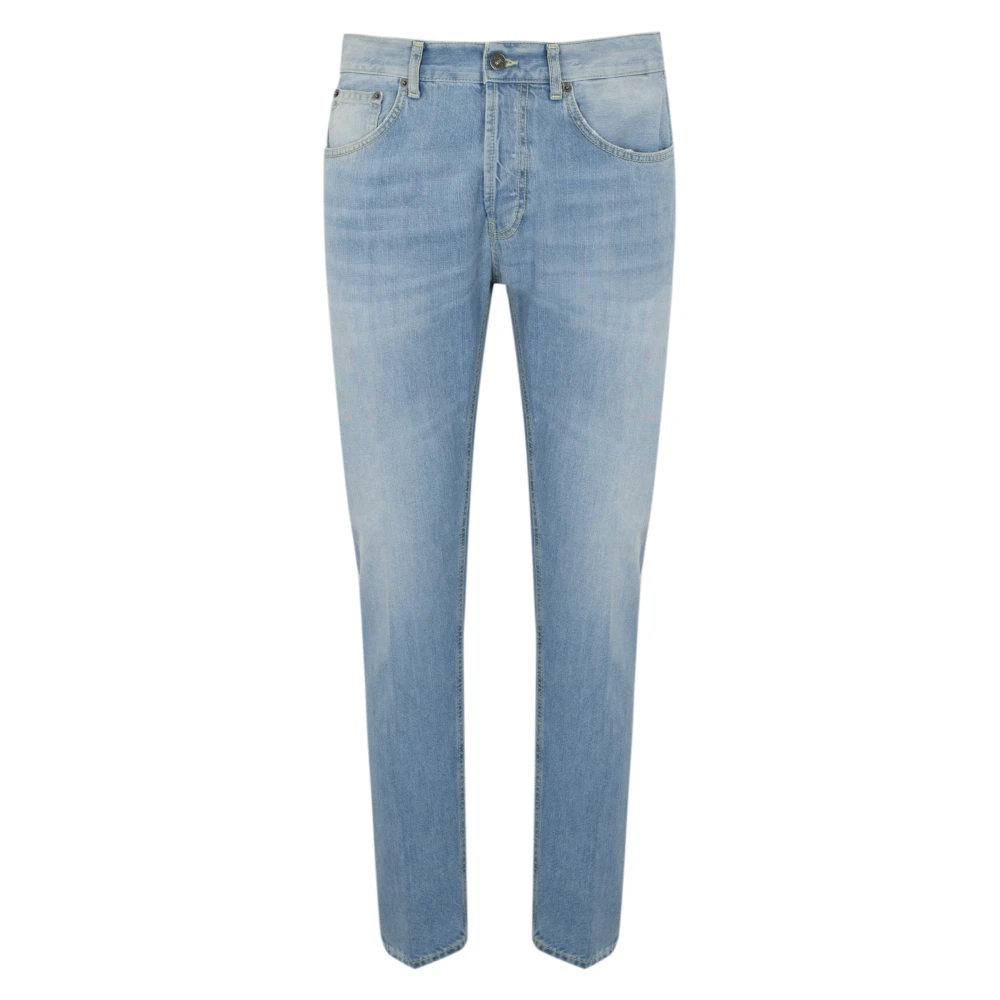 Dondup Slim Fit Licht Denim Broek Blue Heren