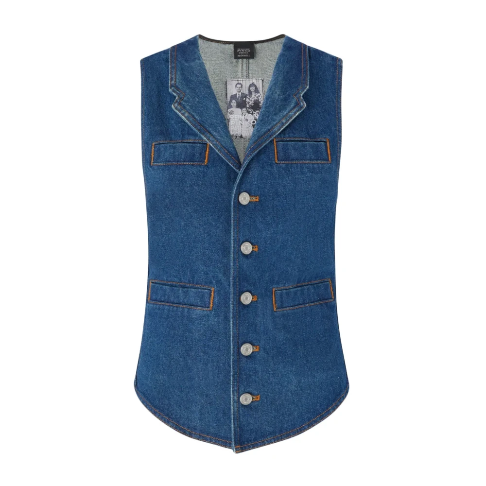 Pinko Women's Blue Galiceno Gilet - Waistcoats - M - Jackets
