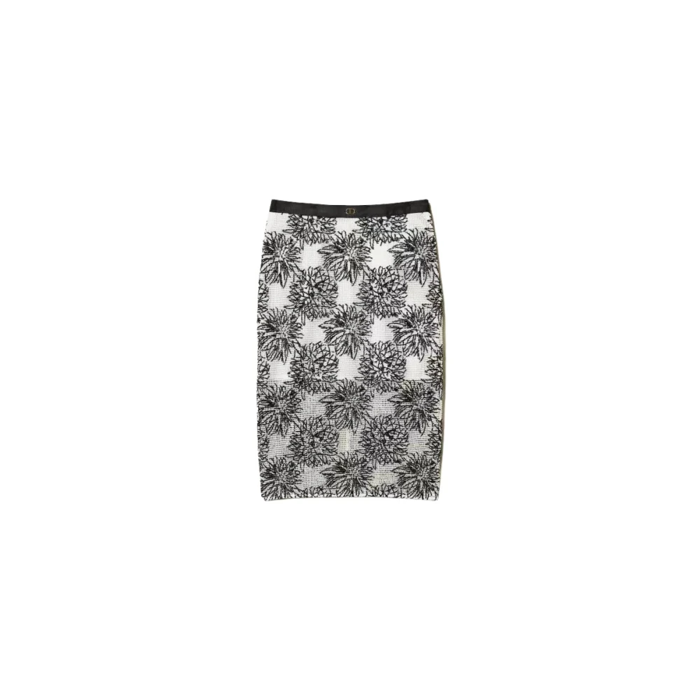 Twinset Pailletten Kokerrok Black Dames