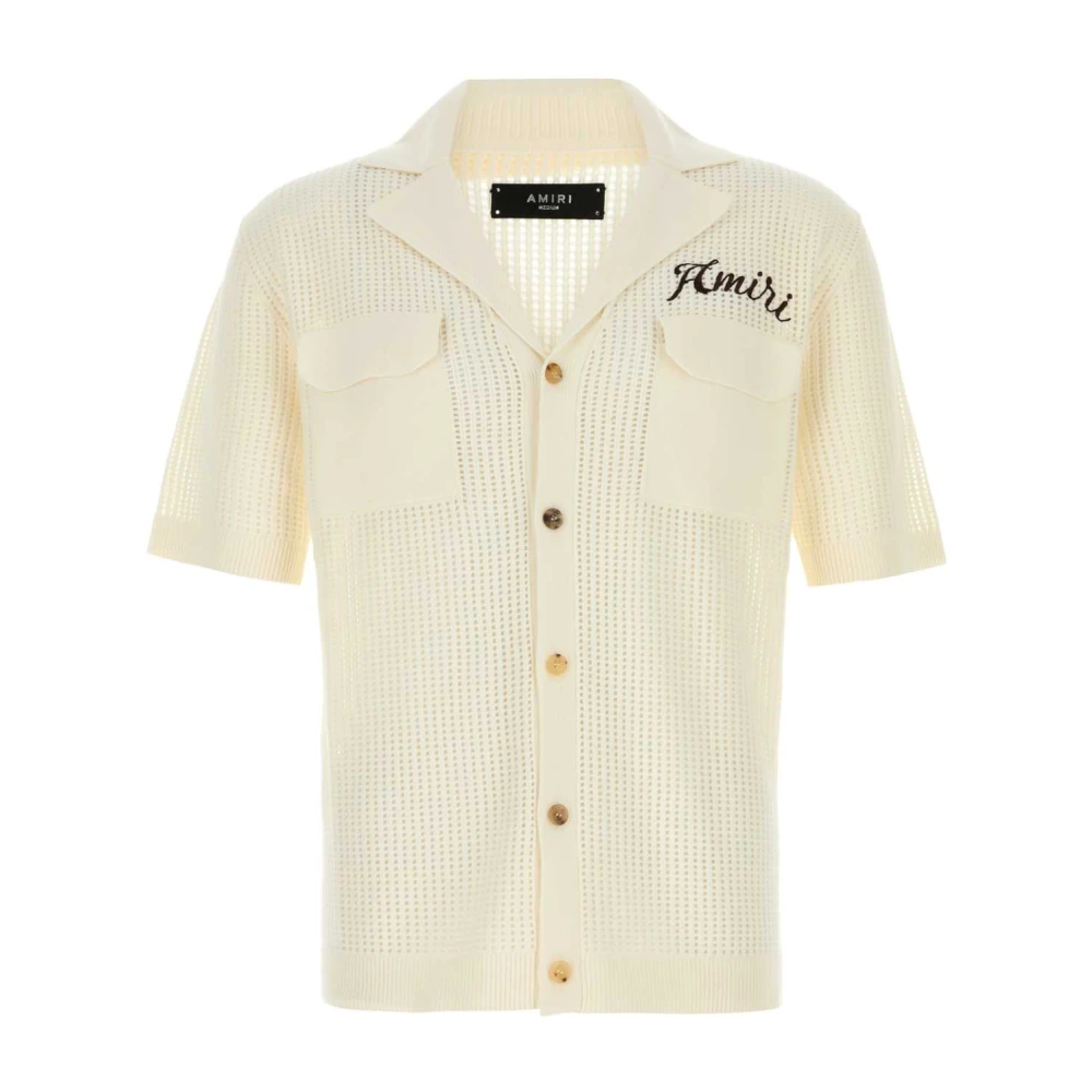 Amiri Mesh Ivory Shirt Beige Heren