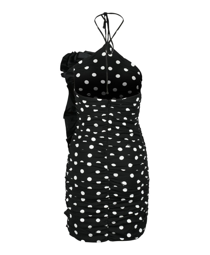 robe-en-lycra-froncee-avec-fermeture-eclair