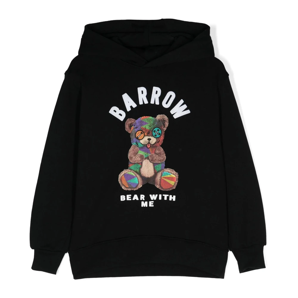 Barrow Tryckt Huvtröja Sweaters Black, Pojke